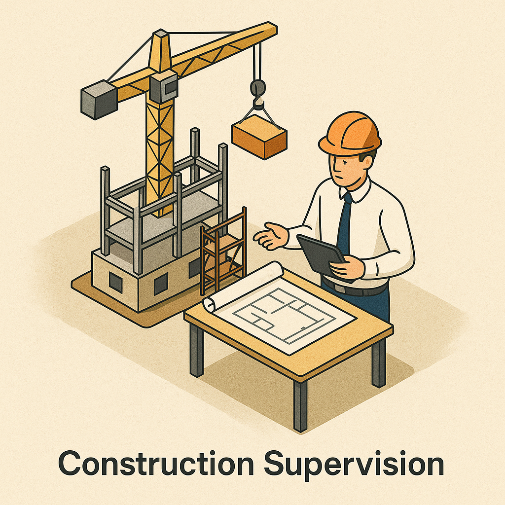Full Monthly Construction Supervision and Support by a Licensed Engineer